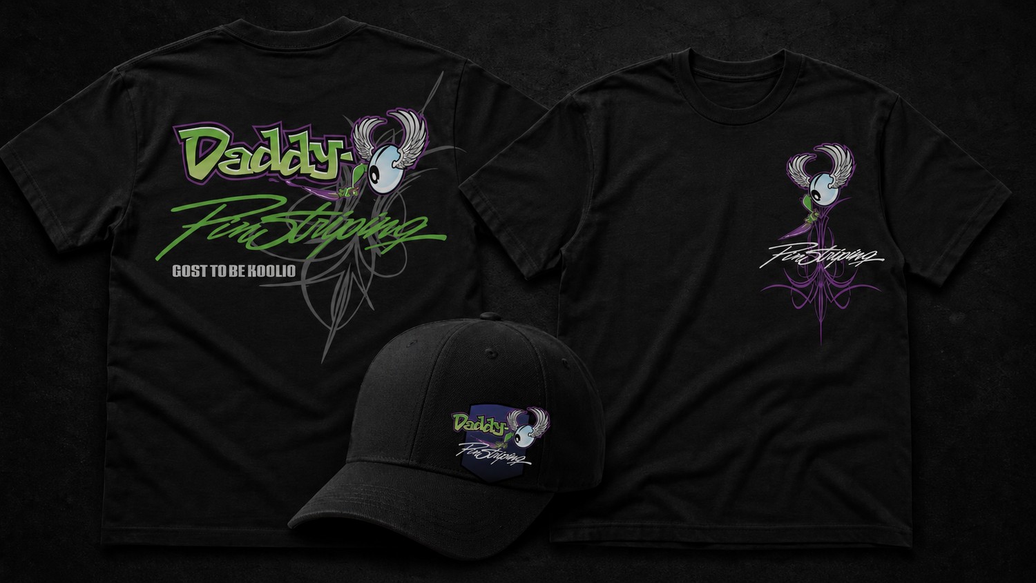 Daddy-O 2026 shirt and hat mockups